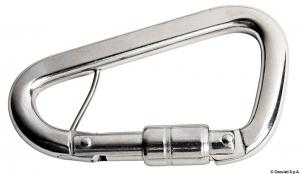 Moschettone in acciaio inox studiato appositamente per le cinture di sicurezza